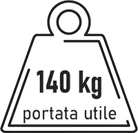 Portata utile 140 kg